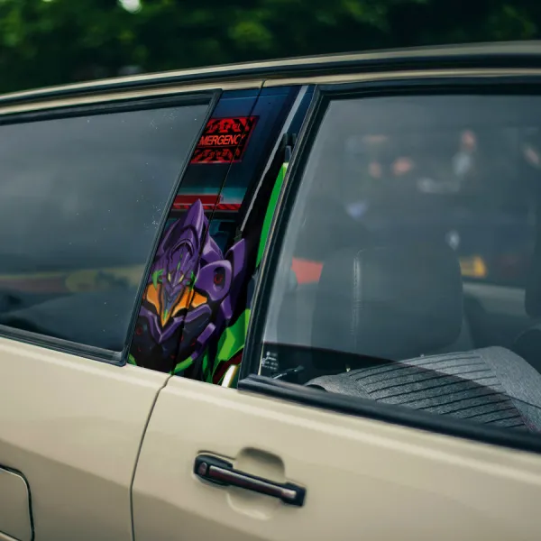 Shinji Ikari v2 Eva Unit 01 Pilot Angel NERV Tokyo 3 Magi Mecha Manga Anime Printed Car Door B Pillar Vinyl Wrap Sticker>