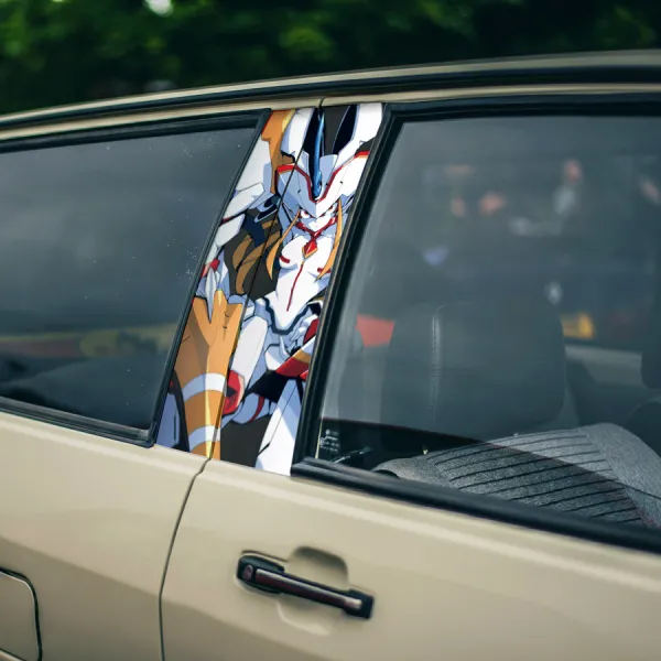 Strelizia v5 Code 002 Partner Killer Zero Two Pilot Parasite Pistil Klaxo Sapiens Hybrid APE Special Forces Anime Printed Car Door B Pillar Vinyl Wrap Sticker>