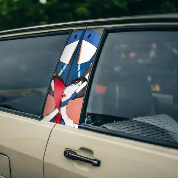 Delphinium v3 Ichigo Code 015 Pilot Parasite Pistil Klaxo Sapiens Hybrid Thirteenth Plantation Squad 13 Anime Printed Car Door B Pillar Vinyl Wrap Sticker>