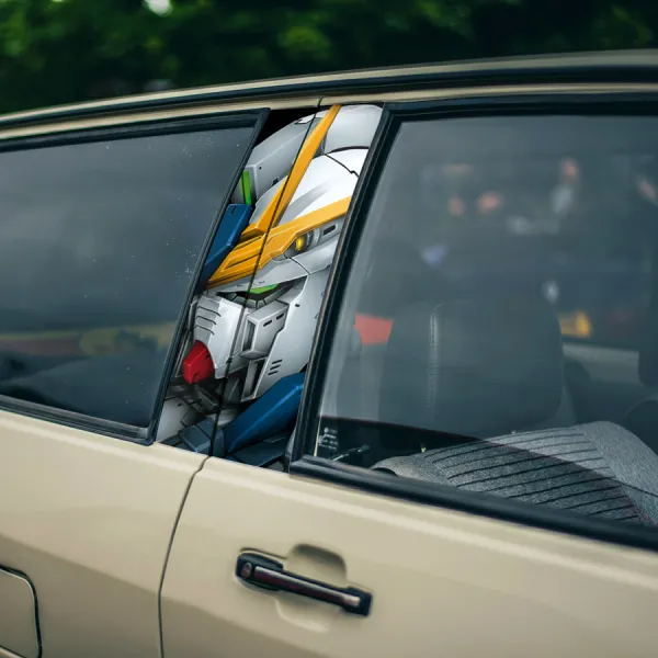 RX-93 v1 Nu Newtype-Use Psycho-Frame Amuro Ray RX-78-2Earth Federation Forces EFF Zeon Mecha Robot Anime Manga Printed Car Door B Pillar Vinyl Wrap Sticker>