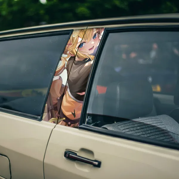 Darkness v1 Lalatina Ford Dustiness Crusader Eroness Kingdom Belzerg Adventurer Guild Explosion Goddess Waifu Girl Anime Manga Printed Car Door B Pillar Vinyl Wrap Sticker>