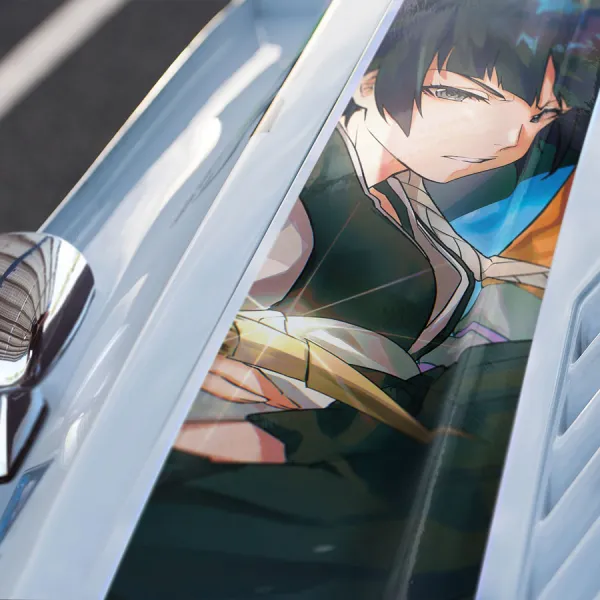 Sui Feng Shinigami Onmitsukido Commander Suzumebachi Seireitei Soul Society Sexy Waifu Anime Manga Car Printed Hood Stripe Vinyl Sticker Decal>