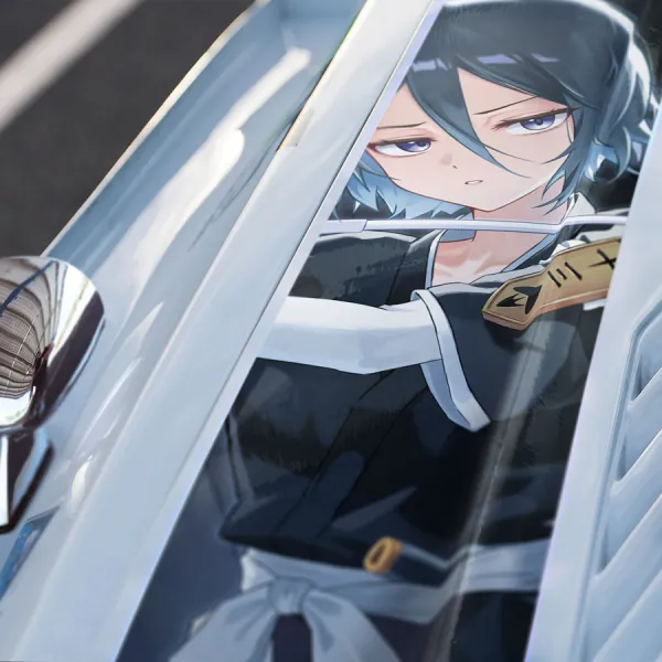 Rukia Kuchiki Shinigami Captain Reiatsu Rukongai Seireitei Soul Society Gotei 13 Waifu Anime Manga Car Printed Hood Stripe Vinyl Sticker Decal>