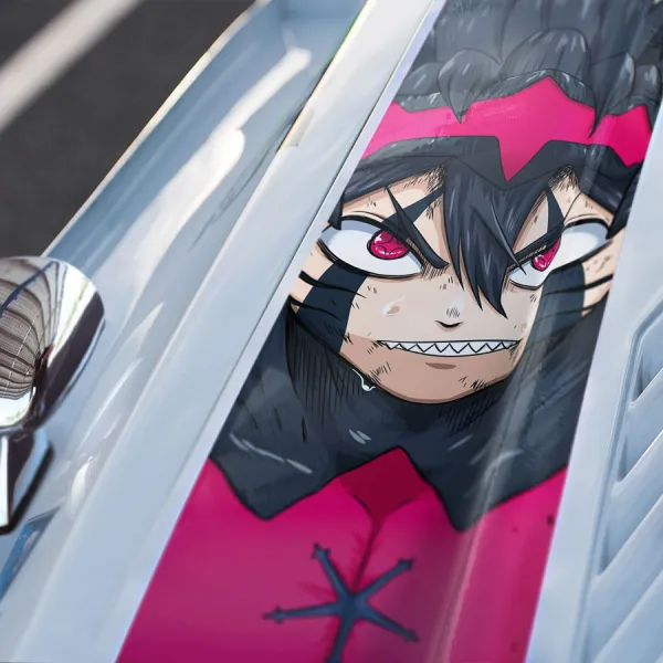 Asta First Class Senior Anti Magic Devil Royal Knight Black Bull Squad Grimoire Liebe Dark Triad Anime Manga Car Printed Hood Stripe Vinyl Sticker Decal>