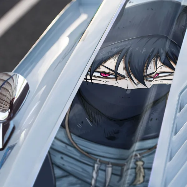 Nacht Faust Devil Host Shadow Magic Knight Black Bull Squad Spy Grimoire Dark Triad Anime Manga Car Printed Hood Stripe Vinyl Sticker Decal>