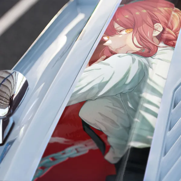 Makima Eyes Public Safety Bureau Control Devil Hunter Denji Good Boy Division 4 Nayuta Waifu Anime Manga Car Printed Hood Stripe Vinyl Sticker Decal>