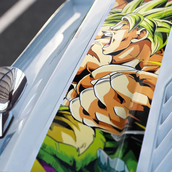 Broly Legendary Super Saiyan LSSJ Rampage Universe 7 Berserker Mutant Paragus Son Z Super DBZ Kai Anime Manga Car Printed Hood Stripe Vinyl Sticker Decal>