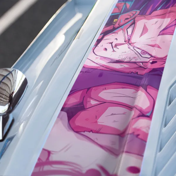 Vegeta v1 Prince Fallen Saiyan Armor Bodysuit Universe 7 Frieza Force Z Super DBZ Kai Anime Manga Car Printed Hood Stripe Vinyl Sticker Decal>