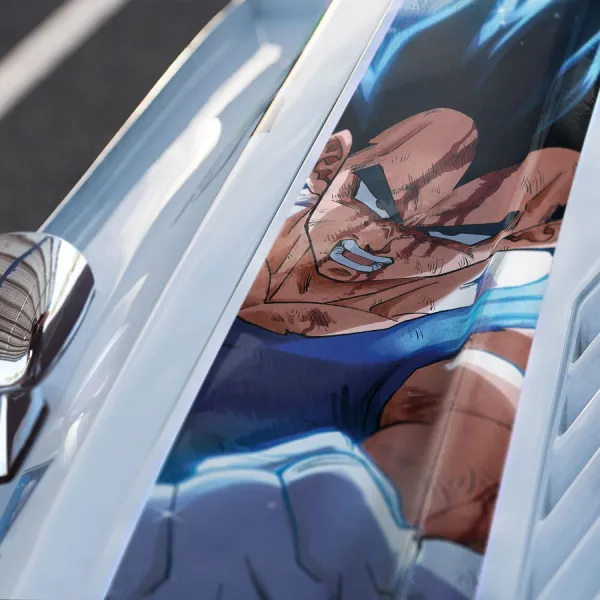 Vegeta Black v2 Prince Fallen Saiyan Armor Bodysuit Universe 7 Frieza Force Z Super DBZ Kai Anime Manga Car Printed Hood Stripe Vinyl Sticker Decal>