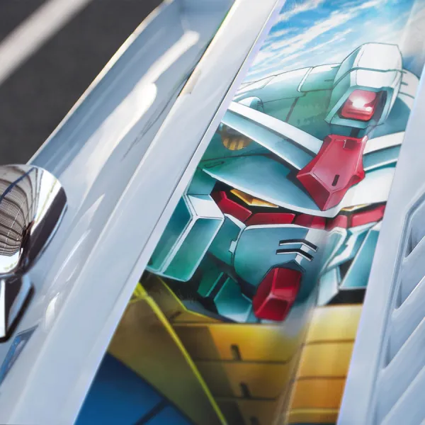 RX-78-2 v1 Amuro Ray Earth Federation Forces E.F.F. White Devil Zeon Armor Core Block System Mecha Anime Manga Car Printed Hood Stripe Vinyl Sticker Decal>