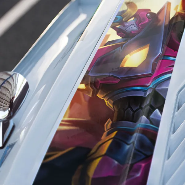 Gunmen Mask Eyes Kamina Simon Beastmen Mecha Robot Elite Pilot Core Drill Spirals Lordgenome Anime Manga Car Printed Hood Stripe Vinyl Sticker Decal>