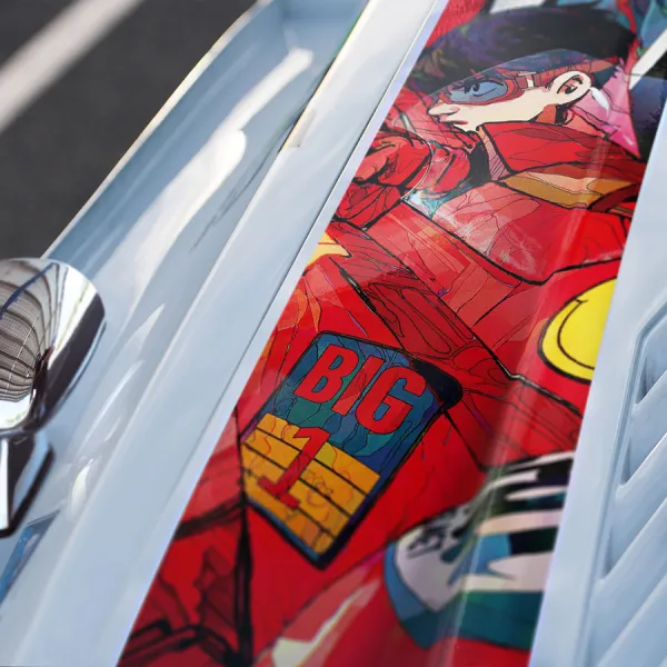 Good Health Bad Education Pill Capsules Tetsuo Shima Shotaro Kaneda Bike Gang ESP Neo Tokyo Anime Manga Car Printed Hood Stripe Vinyl Sticker Decal>