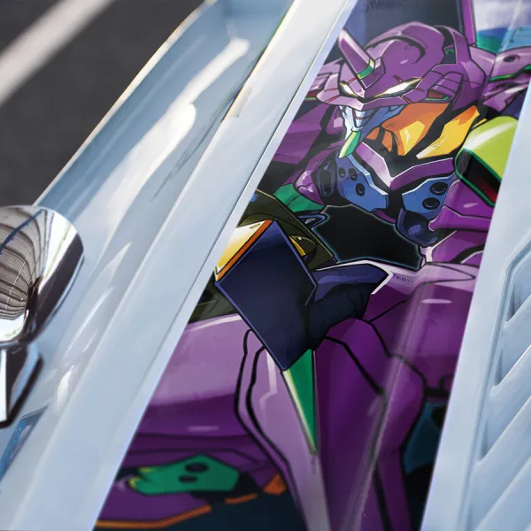 Shinji Ikari v2 Eva Unit 01 Pilot Angel NERV Tokyo 3 Magi NGE Seele Mecha Anime Manga Car Printed Hood Stripe Vinyl Sticker Decal>