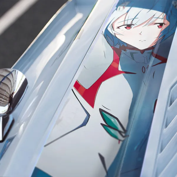 Eva Unit 00 v2 09 Pilot Rei Ayanami Angel NERV First Child Clone Lilith Project E Mecha Anime Manga Car Printed Hood Stripe Vinyl Sticker Decal>