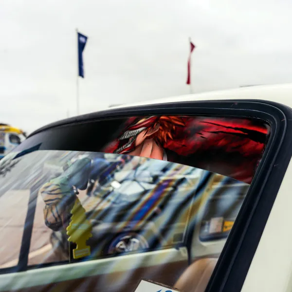 60" Soul Ichigo Shinigami v10 Kuchiki Urahara Anime Manga Sun Strip Printed Windshield Car Vinyl Sticker Decal>