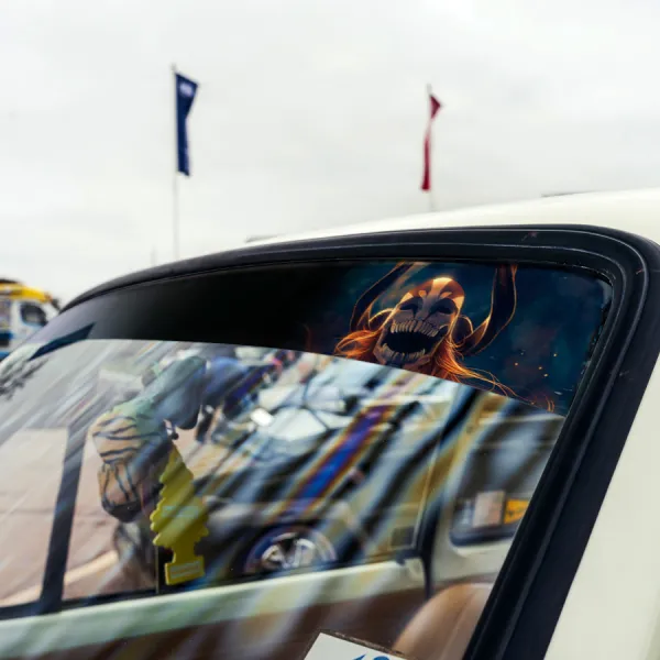 60" Soul Ichigo Shinigami v11 Kuchiki Urahara Anime Manga Sun Strip Printed Windshield Car Vinyl Sticker Decal>