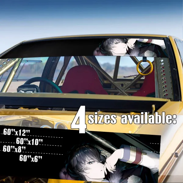 60" Yuno Grinberryall v1 Golden Dawn Squad Sylph Spirit Wind Star Grand Magic Knights Royal Grimoire Manga Anime Strip Printed Windshield Vinyl Sticker Decal>