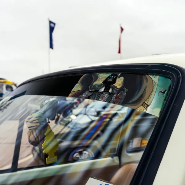 60" Darth V3 Helmet Anakin Skywalker Death Star Galactic Empire Sith Sun Strip Printed Car Vinyl Sticker Decal>