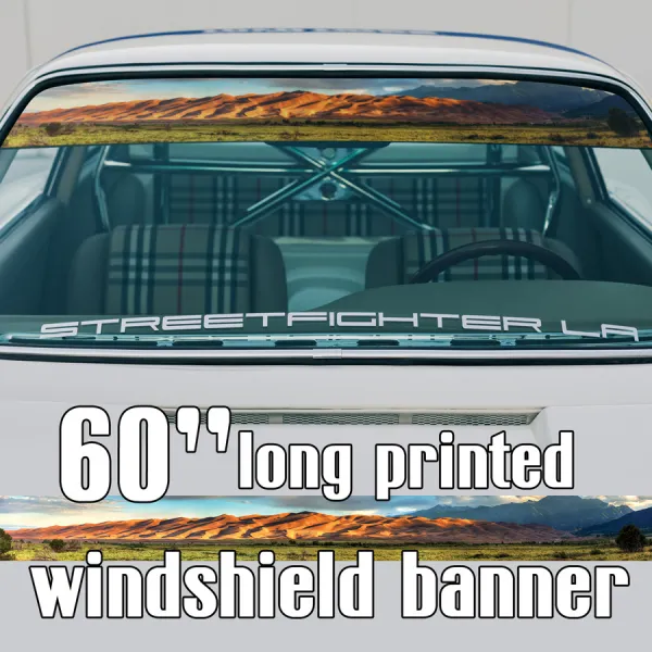 60" Desert v3 Sahara Texture Pattern Off Road Camo Camouflage Truck Printed Windshield Banner Wrap Vinyl Sticker Decal>