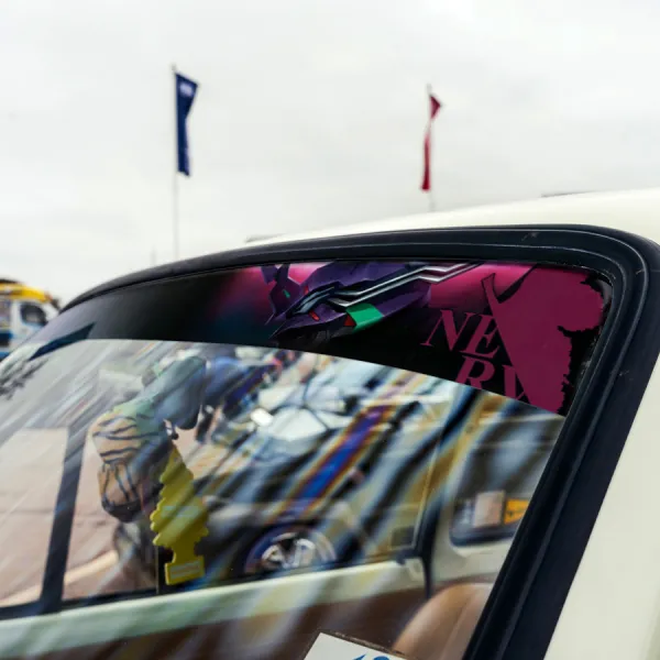 60" Eva Unit 01 Shinji Ikari v5 Lilith Angel NERV Anime Manga Sun Strip Printed Windshield Vinyl Sticker Decal>