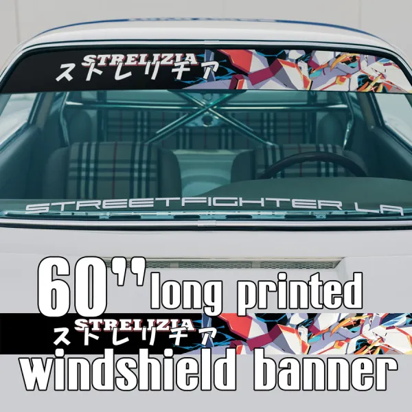 60" Zero Two v9 Hiro Code 002 ゼロツー Strelizia Sutorerichia Sexy Girl Anime Manga Sun Strip Printed Car Vinyl Sticker Decal>
