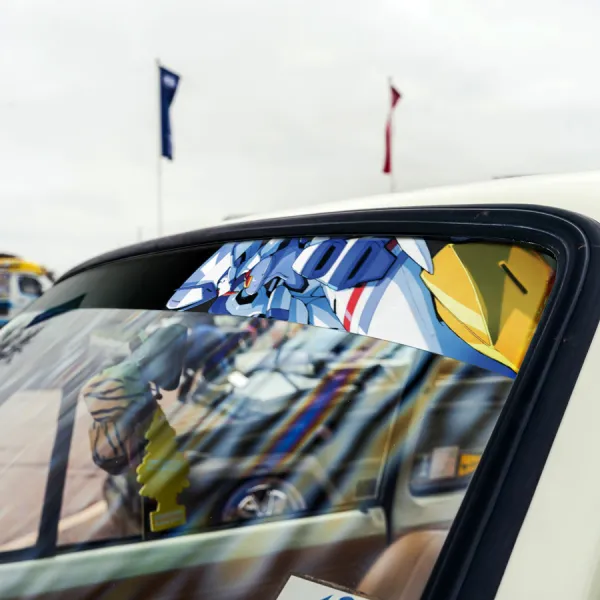 60" Derufiniumu Ichigo Code 015 v11 Goro Sexy Girl Anime Manga Sun Strip Printed Car Vinyl Sticker Decal>