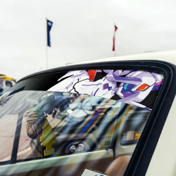 60" Kurorofittsu Ikuno v14 Mitsuru Futoshi Code 196 326 214 Sexy Girl Anime Manga Sun Strip Printed Car Vinyl Sticker Decal>