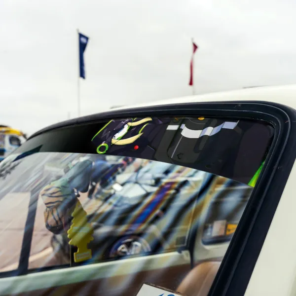 60" Genista Kokoro Code 326 556 v12 Mitsuru Futoshi Sexy Girl Anime Manga Sun Strip Printed Car Vinyl Sticker Decal>