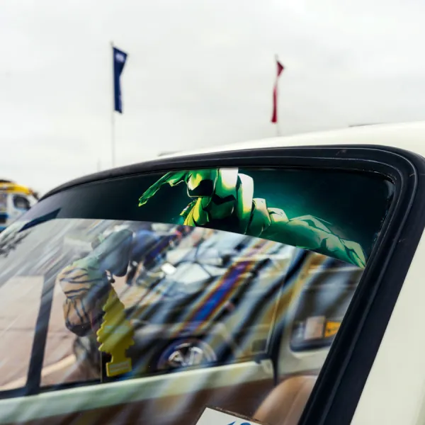 60" Bruce Banner Angry v1 Superhero Comic Sun Strip Printed Windshield Car Vinyl Sticker Decal>