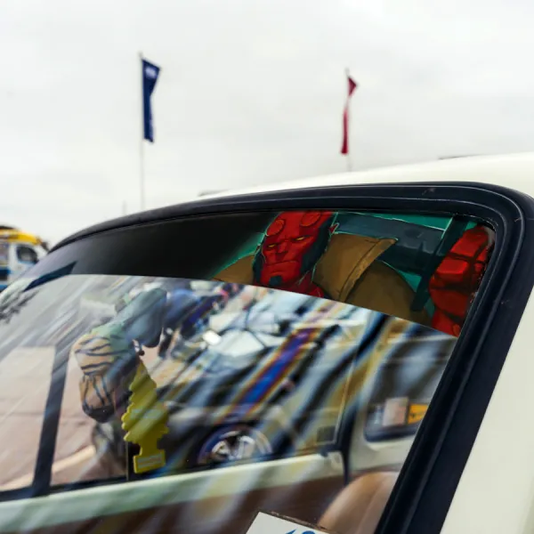 60" Hell V1 Superhero Anung Un Rama Comic Sun Strip Printed Windshield Graphics Vinyl Sticker Decal>