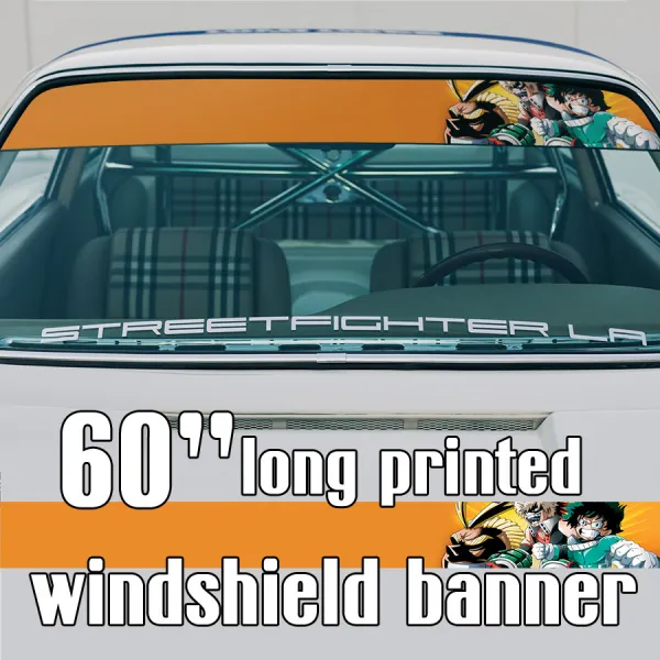 60" Quirk Hero v1 Izuku Midoriya One For All Katsuki Bakugo Kacchan Explosive Dynamight Toshinori Yagi All Might Manga Anime Printed Windshield Vinyl Sticker Decal>