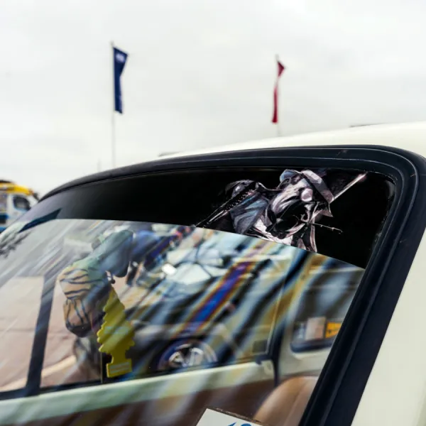 60" Penguin Oswald Cobblepot Bruce Wayne Comic Gotham Superhero Sun Strip Printed Windshield Car Vinyl Sticker Decal>