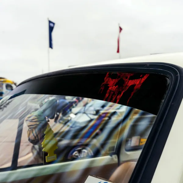 60" Francis Frank Castle v2 Marine Corps USA V1 Skull Blood Comic Sun Strip Printed Windshield Car Vinyl Sticker Decal>