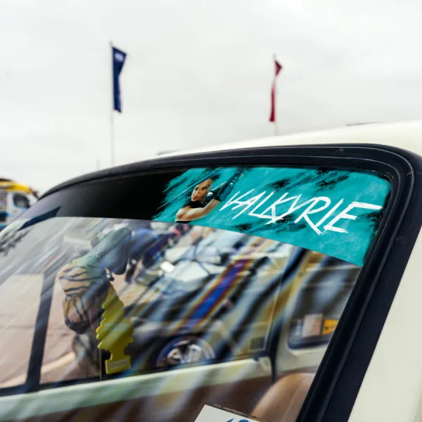 60" Valkyrie Brunnhilde Thor Ragnarok Valkyrior Asgard Loki Odin Comic Sun Strip Printed Windshield Car Vinyl Sticker Decal>