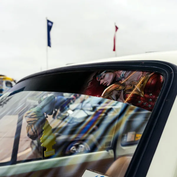 60" Diana Prince Lasso v2 Comic Woman Superhero Ares Sun Strip Printed Windshield Car Vinyl Sticker Decal>