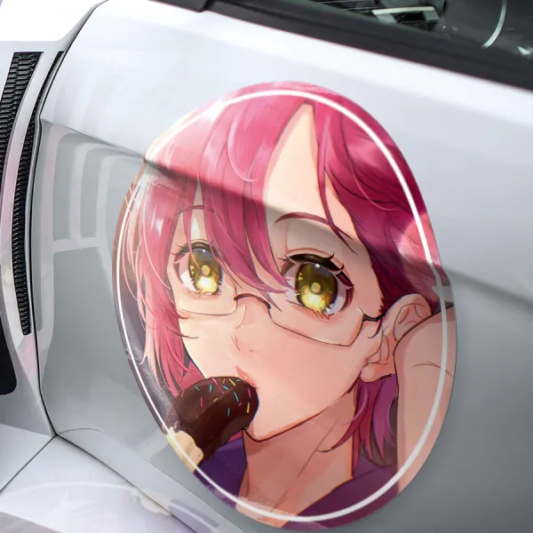 2x Pair Gowther v1 Goat's Sin Lust Doll Lord Armor Giant Twin Bow Herritt Meliodas Anime Manga Meatball Rondels Door Circle Printed Vinyl Sticker Decal>