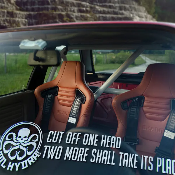 2x Pair Hail Hydra Cut Off One Head Two More Shall Take Its Place Secret Empire Red Skull Sleeper Agents Eagle Comic Car Vinyl Sticker Decal>