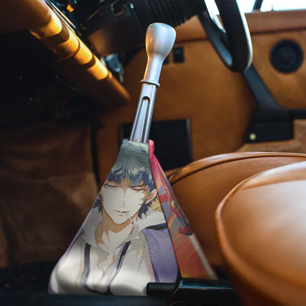 See You Space Cowboy Galactic Wanderer Spike Spiegel Bounty Hunter Faye Valentine Swordfish II MONO Racer Anime Eco Leather Printed Car Shift Boot>
