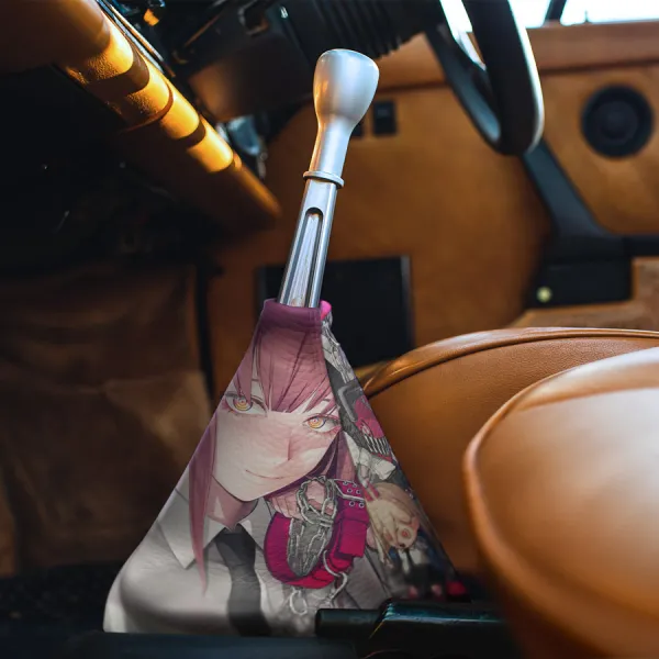 Makima v1 Public Safety Devil Hunter Head Control Nayuta Waifu Hot Senpai Otaku Anime Manga Eco Leather Printed Car Shift Boot>