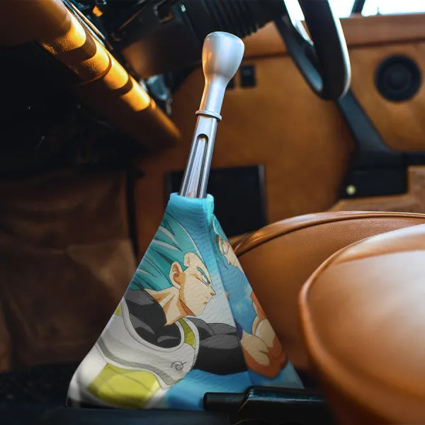 Vegeta vs Goku Blue Super Saiyan SSB SSJB Prince Fallen Vegetto Vegito Vegerot Son Goku Potara Universe 7 Frieza Force Z DBZ Kai Manga Anime Eco Leather Printed Car Shift Boot>