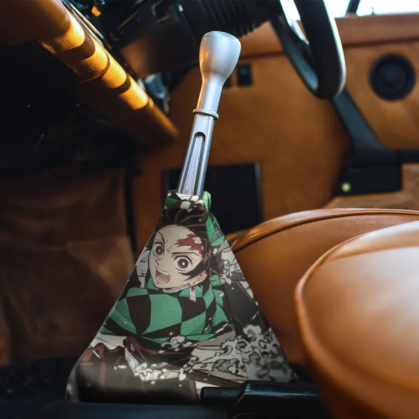 Tanjiro Kamado v1 Child of Brightness Sumiko King of Demons Corps Water Sun Breathing Anime Manga Eco Leather Printed Car Shift Boot>