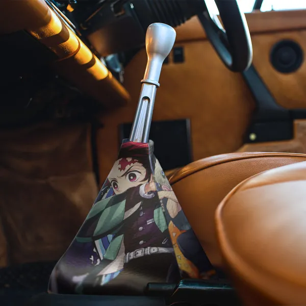 Tanjiro Kamado v3 Inosuke Hashibira Child Brightness Sumiko King Demons Corps Water Sun Breathing Boar's Head Mask Beast Anime Manga Eco Leather Printed Car Shift Boot>