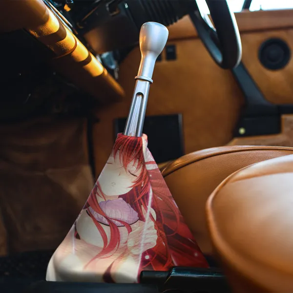 Rias Gremory v2 Lucifer Devil Kuoh Academy Crimson-Haired Ruin Princess Senpai Waifu Boobs Sexy Anime Manga Eco Leather Printed Car Shift Boot>