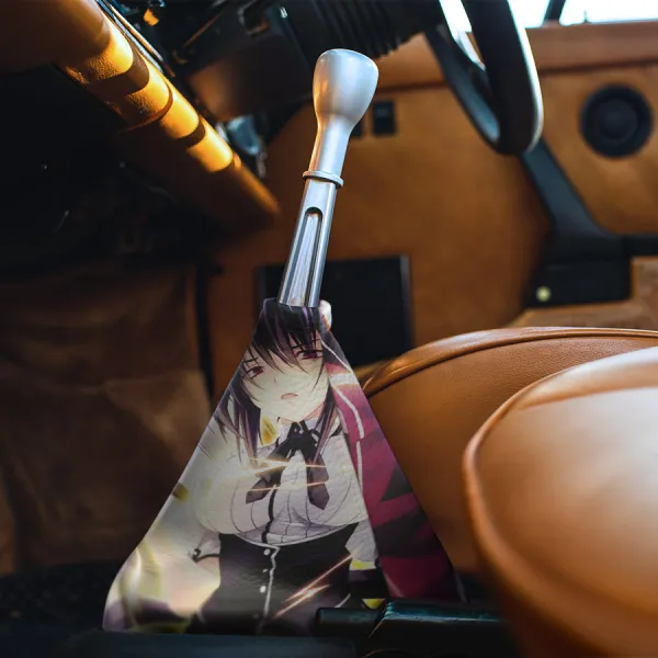 Akeno Himejima v1 Kuoh Academy Devil Fallen Angel Queen Thunder Lightning Waifu Sexy Hot Boobs Girl Anime Manga Eco Leather Printed Car Shift Boot>