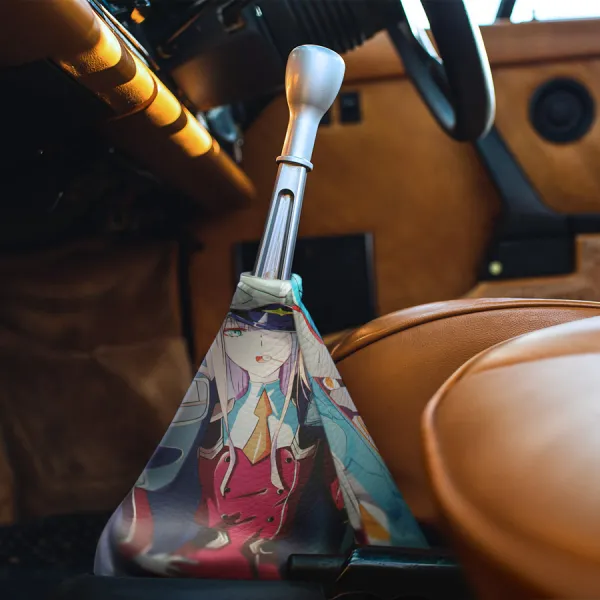 Zero Two Code 002 v1 Strelizia Sutorerichia Klaxo Sapien Parasites Waifu Sexy Girl Mecha Pilot Anime Manga Eco Leather Printed Car Shift Boot>