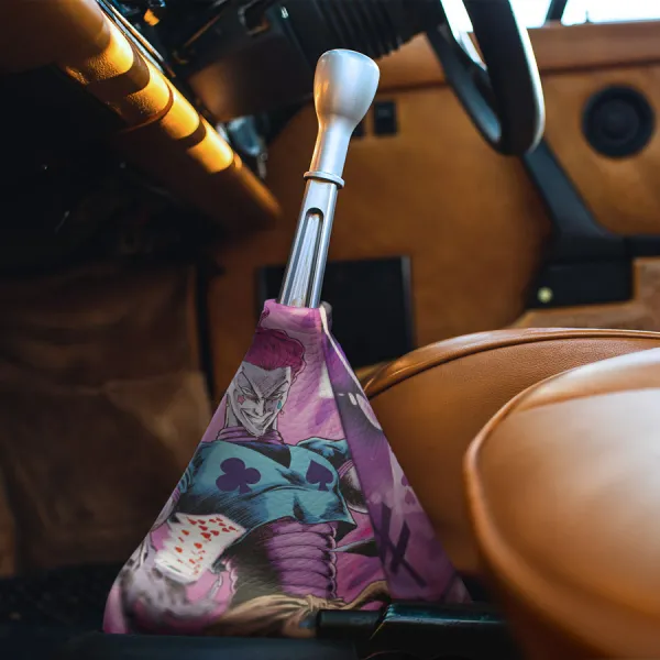 Hisoka Morow v4 The Magician Cards Phantom Moritonio Troupe Grim Reaper Master Anime Manga Eco Leather Printed Car Shift Boot>