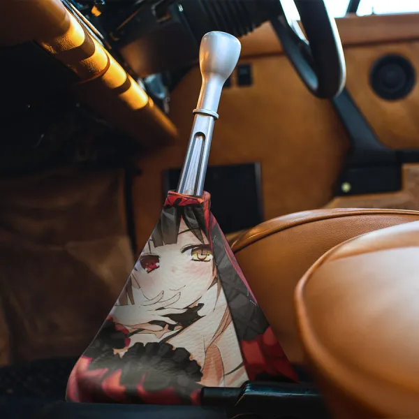Kurumi Tokisaki Worst Spirit Gold Clock Eye Nightmare Kuruel Waifu Senpai Otaku Weeb Anime Manga Eco Leather Printed Car Shift Boot>