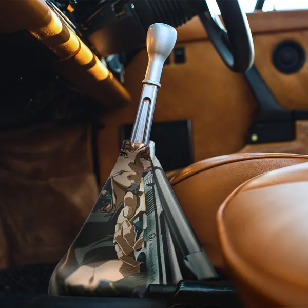 Revy Rebecca Lee Two Hands Guns Modified Beretta 92F Rock Dutch Tatoo Girl Waifu Anime Girl Manga Eco Leather Printed Car Shift Boot>