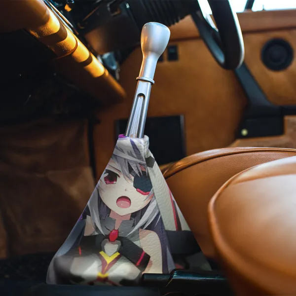 Laura Bodewig IS Pilot Eye Patch Schwarzer Regen Black Valkyrie Academy Germany Waifu Senpai Otaku Mecha Anime Manga Eco Leather Printed Car Shift Boot>