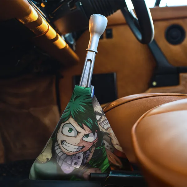 IIzuku Midoriya v1 Deku Katsuki Bakugo Kacchan Dynamight One For All Smash Quirk Shie Hassaikai Raid Team U.A. Anime Manga Eco Leather Printed Car Shift Boot>